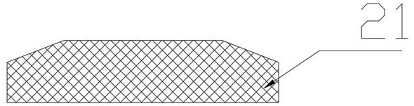 Device and method for increasing the running speed of tramcar shallow groove switch