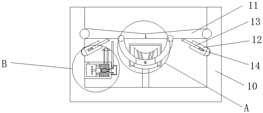 Medical oncology nursing vomit containing device with multiple disinfection functions