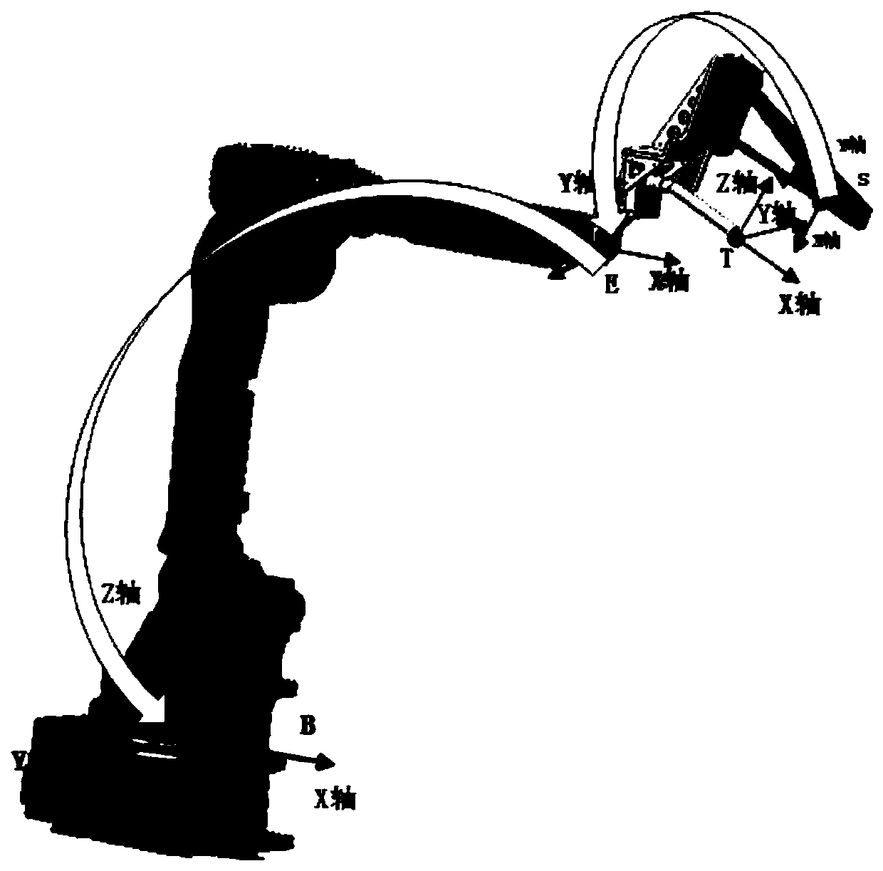 Industrial robot high-precision constant-force grinding method based on curved surface self-adaption