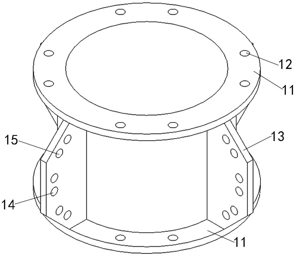 Shield machine receiving steel platform and installation method thereof