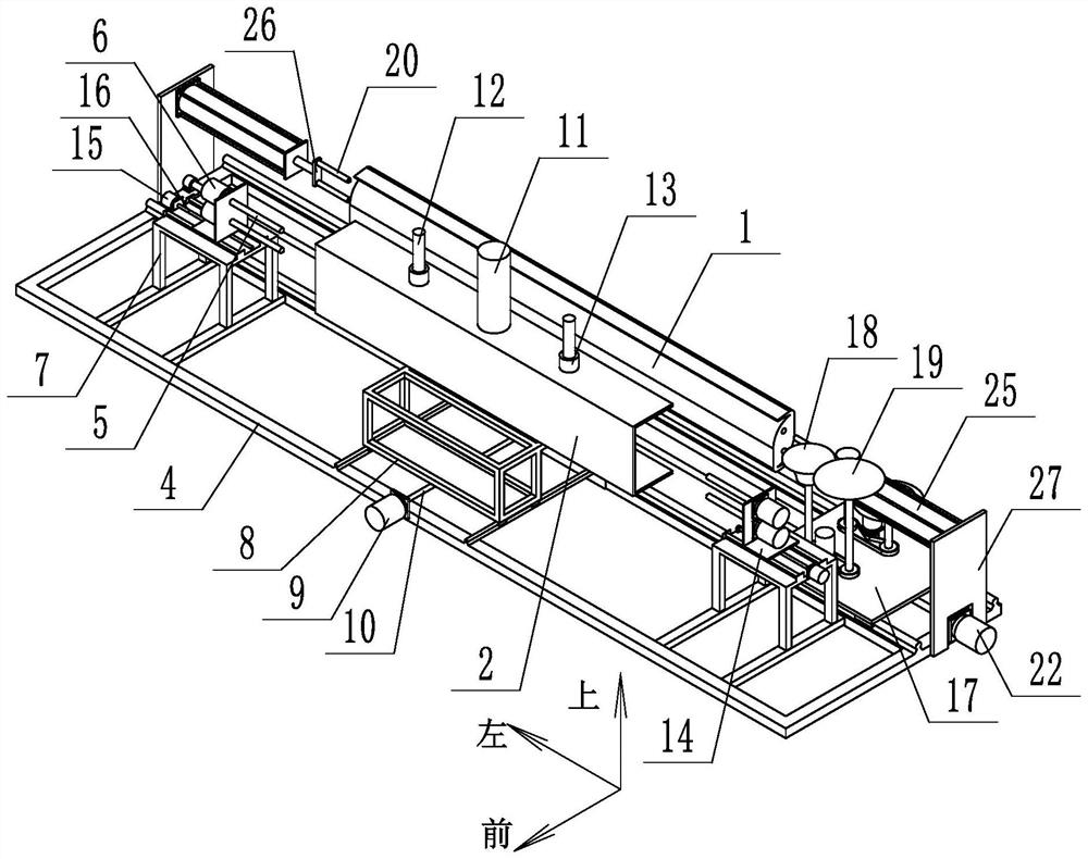 Louver blade machining device for wind resistance and noise reduction