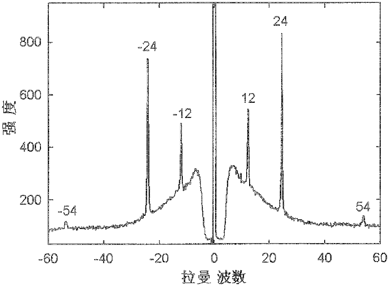 Single-grating Raman spectrum testing system for measuring low-wave-number Raman signals