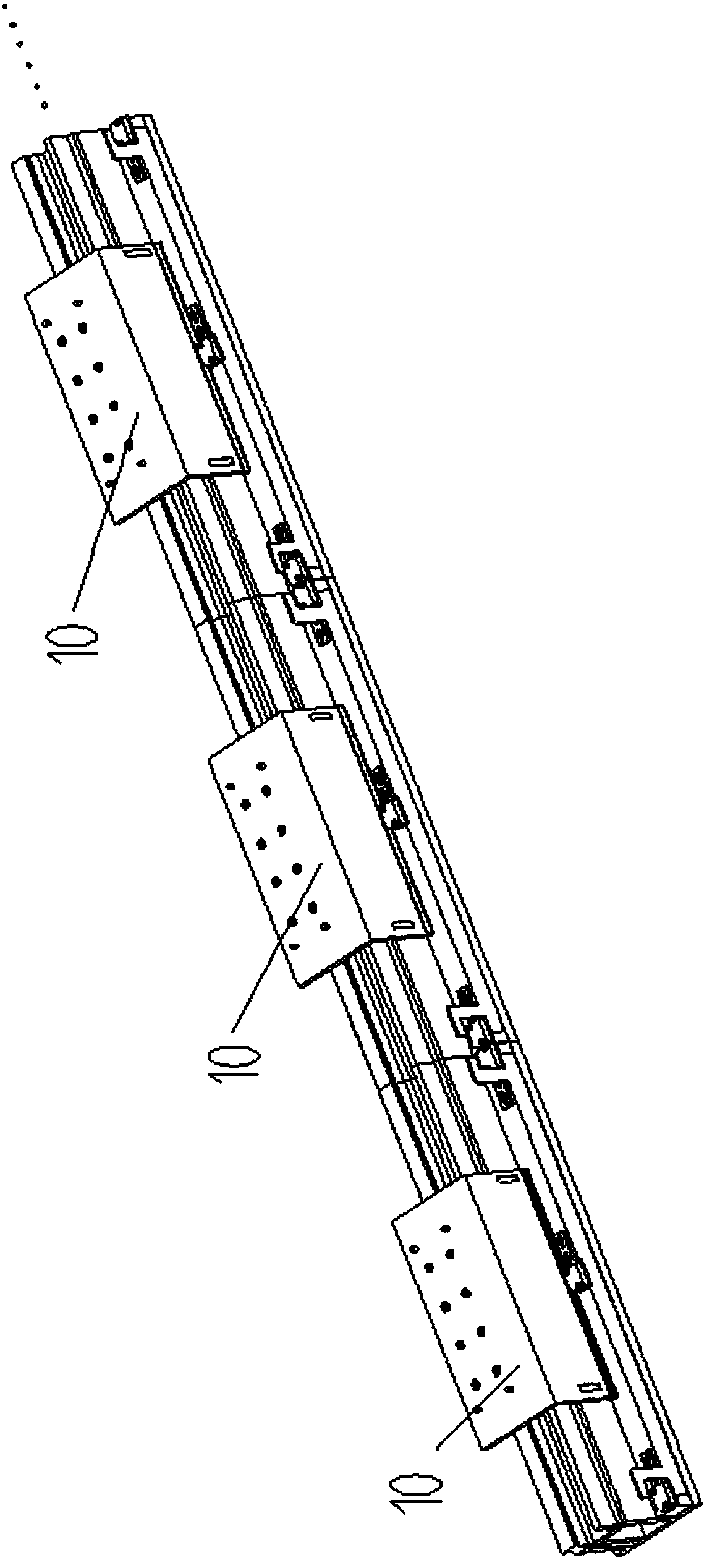 A linear transmission module and the transmission module composed thereof