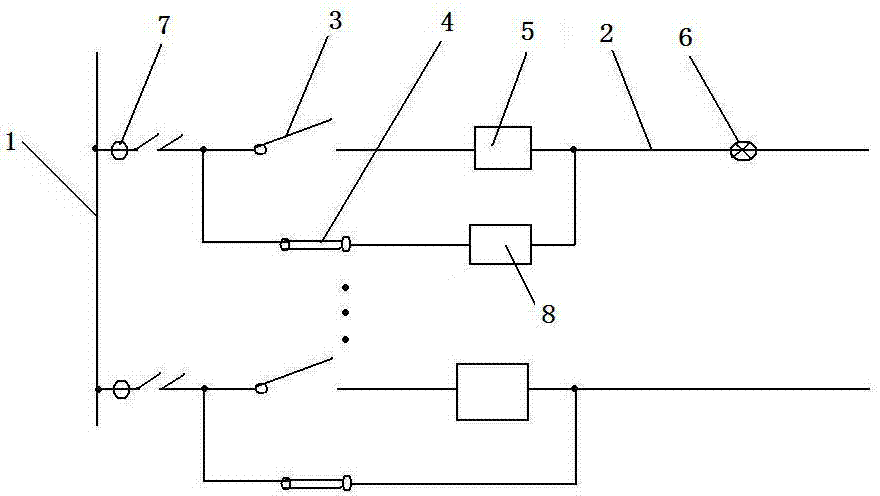 Method for power maintenance through transient power stop and transient stop selective reclosing circuit