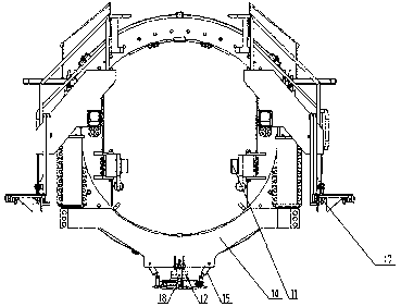 Self-positioning quick segment erector