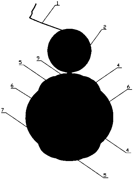 Stress strain all-weather monitoring spherical device based on high stress condition