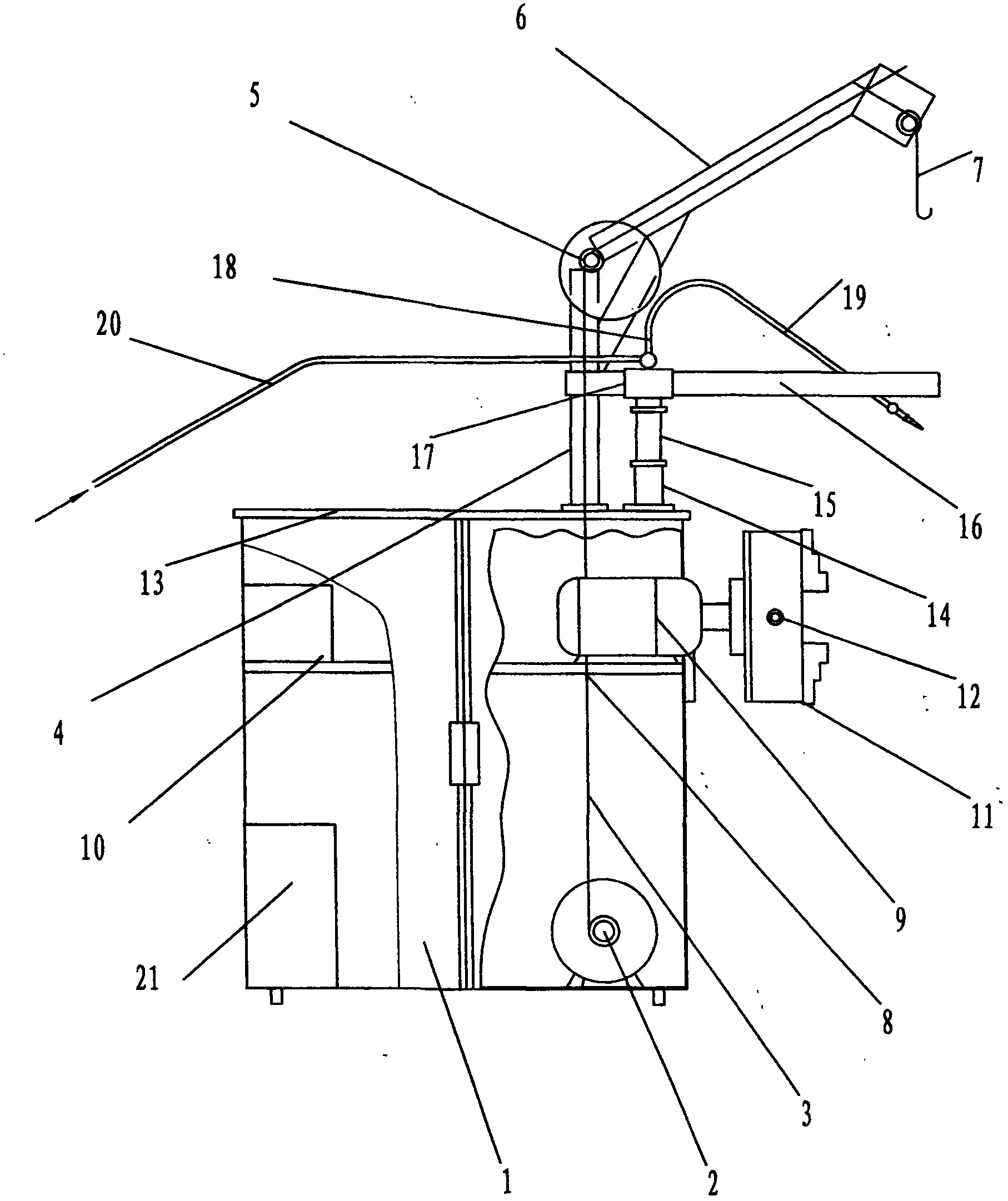 Fixed semiautomatic flame cutting machine