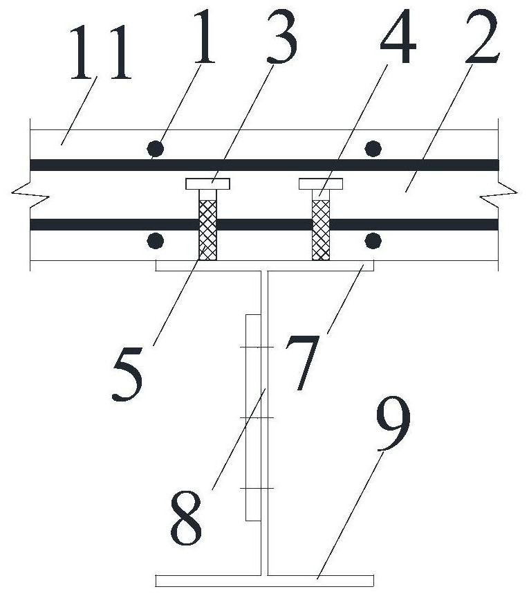 A steel-concrete one-way composite beam-column joint