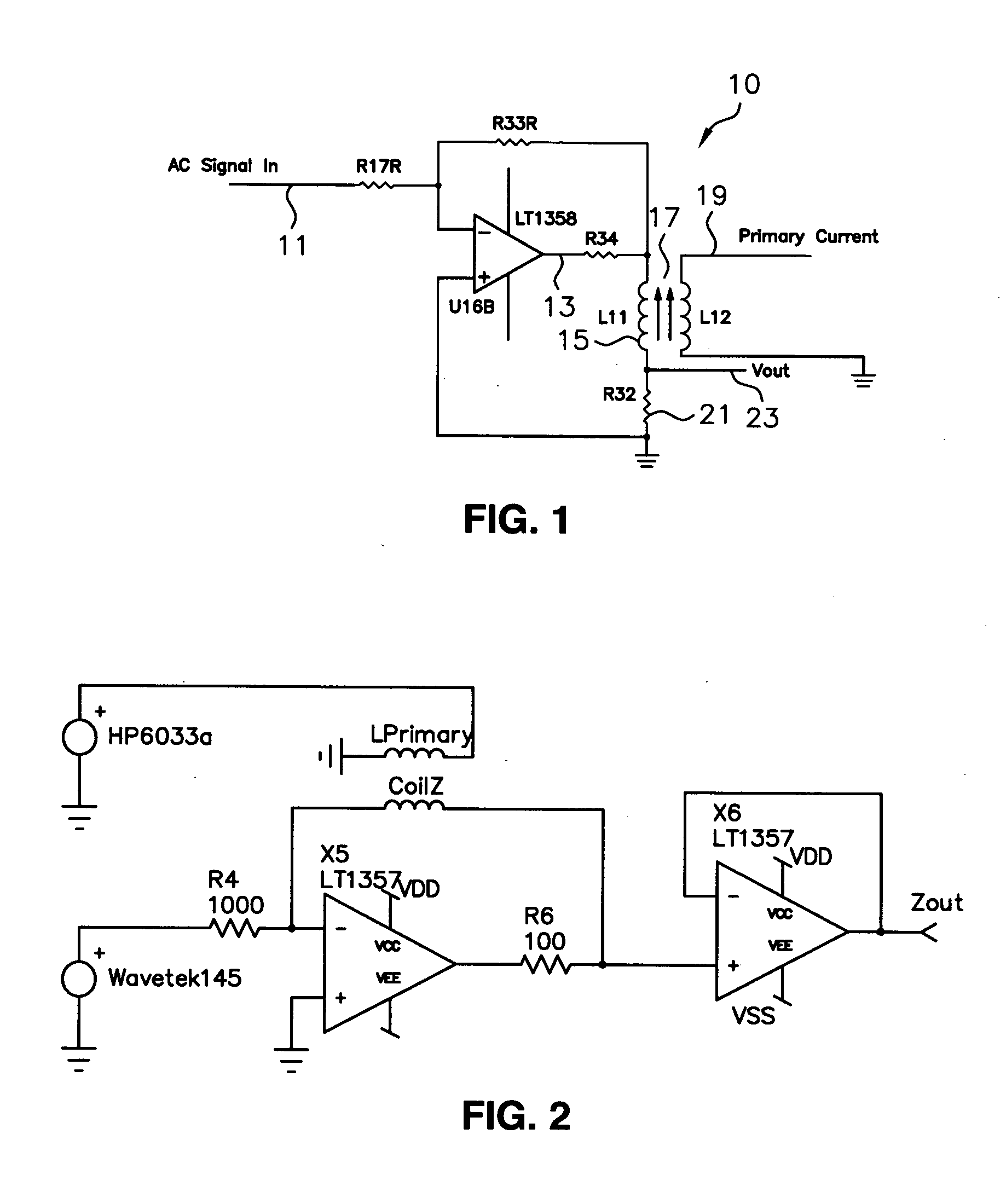 Current sensor with magnetic toroid dual frequency detection scheme