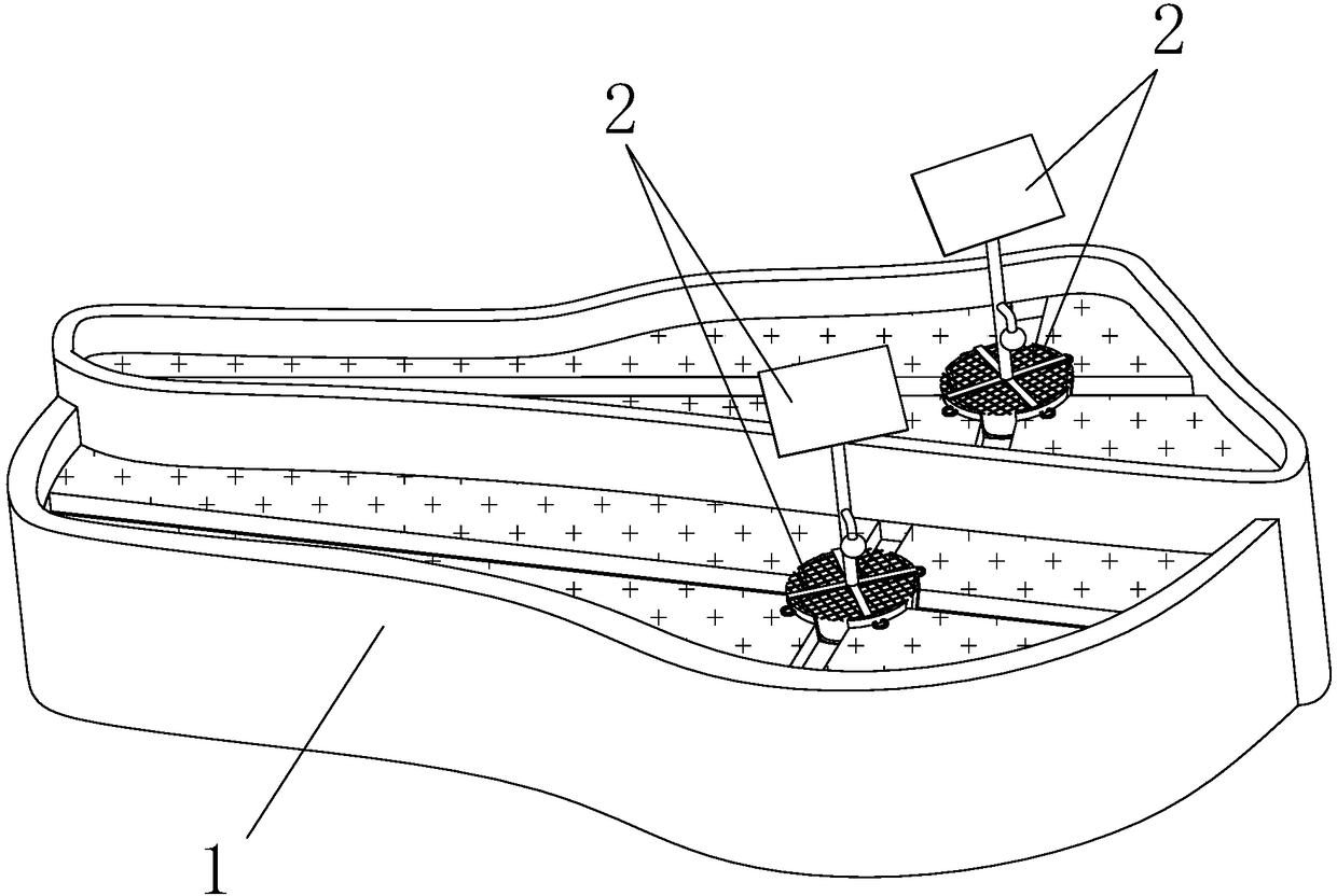 Device and method for stereoscopic breeding of retooning rice and fish