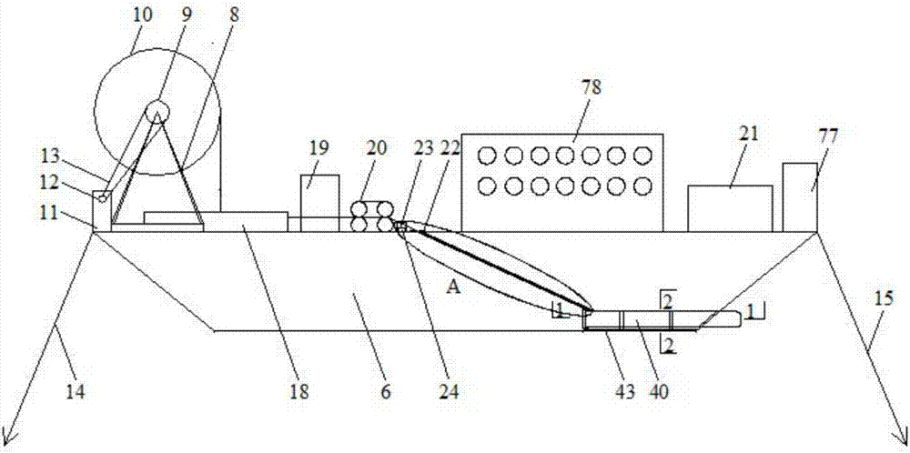 Submarine cable underwater synchronous release submersible