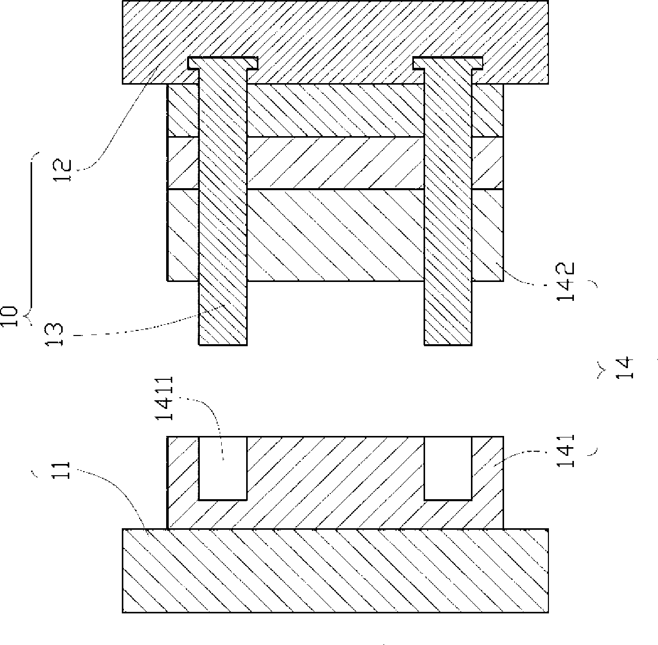 Automatic lubrication type guide pole device and mold positioning apparatus including the guide pole device