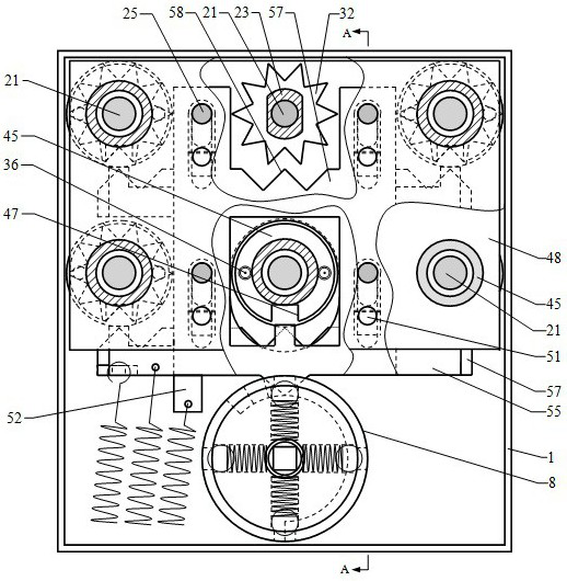 Pushing disconnection type mechanical coded lock