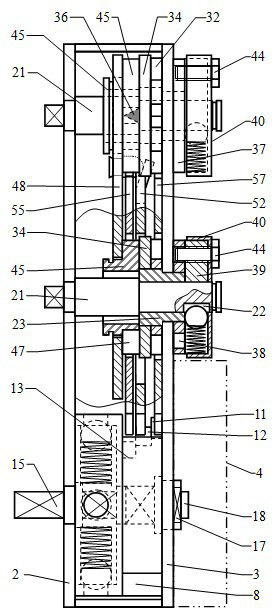 Pushing disconnection type mechanical coded lock