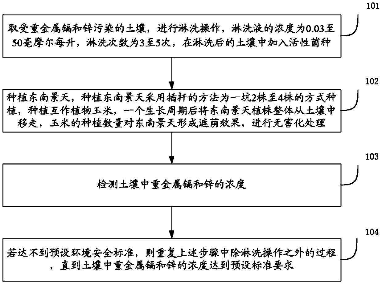 Method for repairing heavy metal-contaminated soil