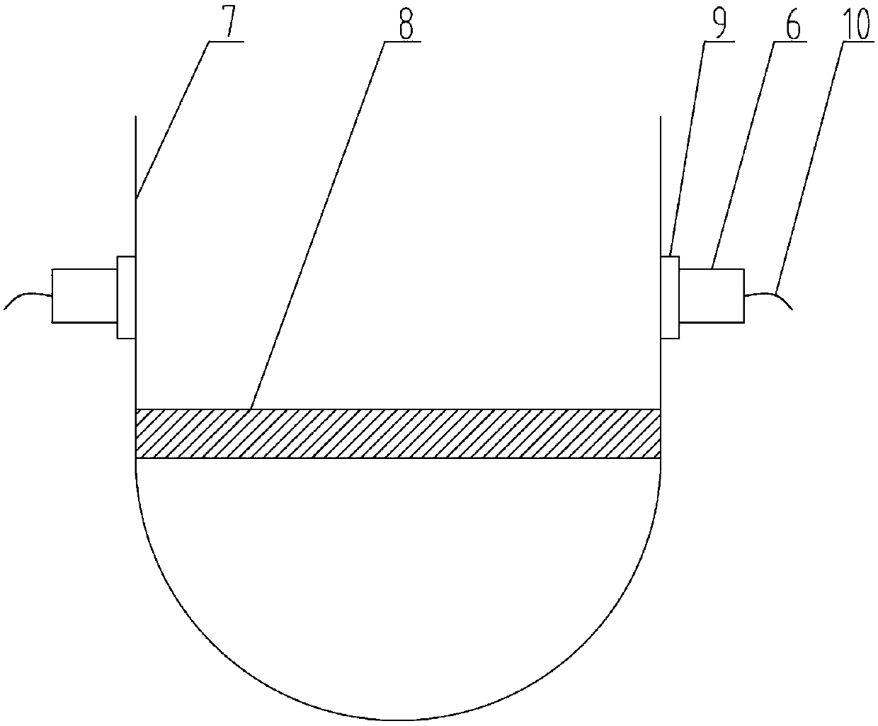 Compact type steam generator secondary-side tube plate drying device