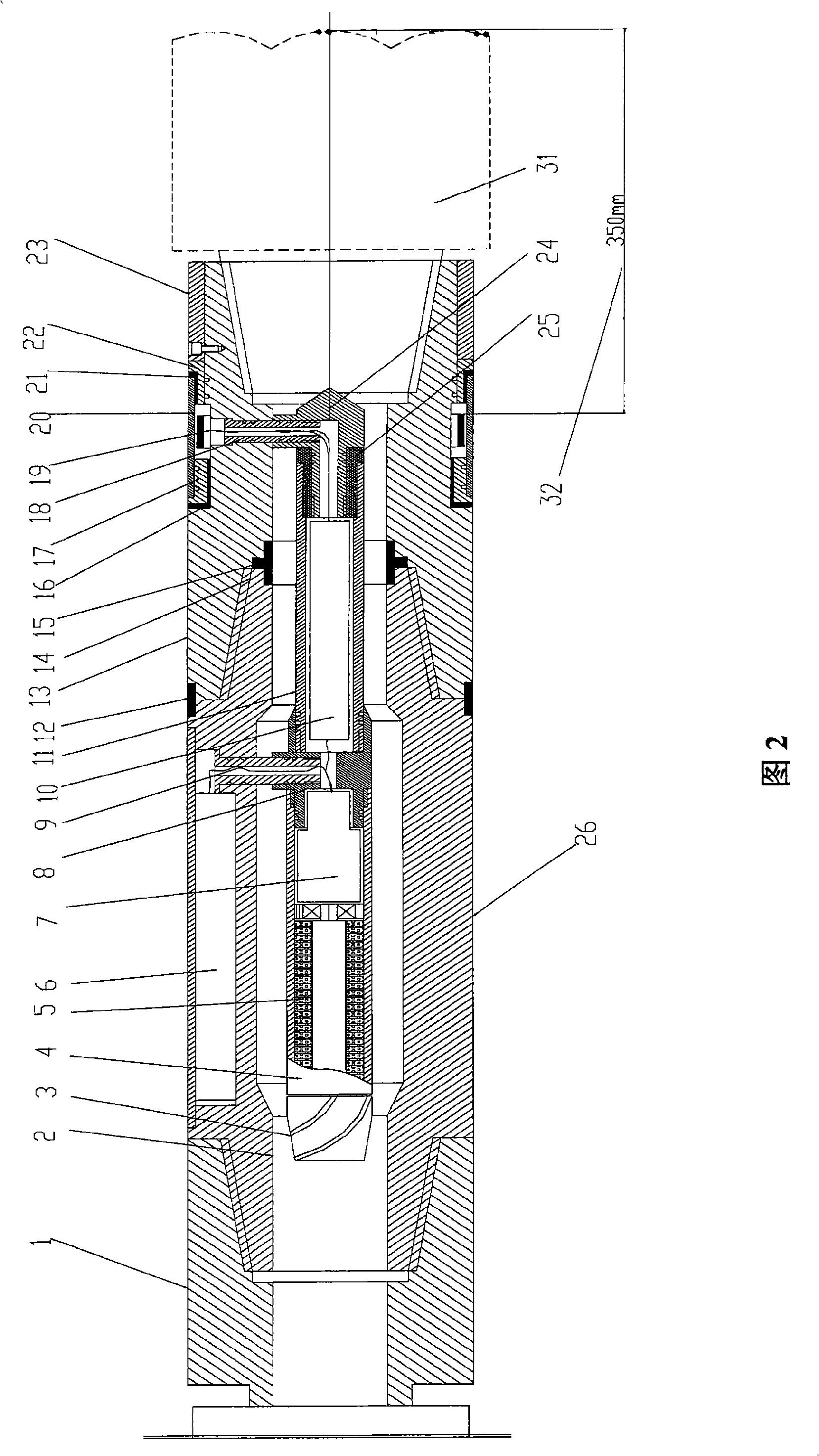 Near-bit geological guiding probe system