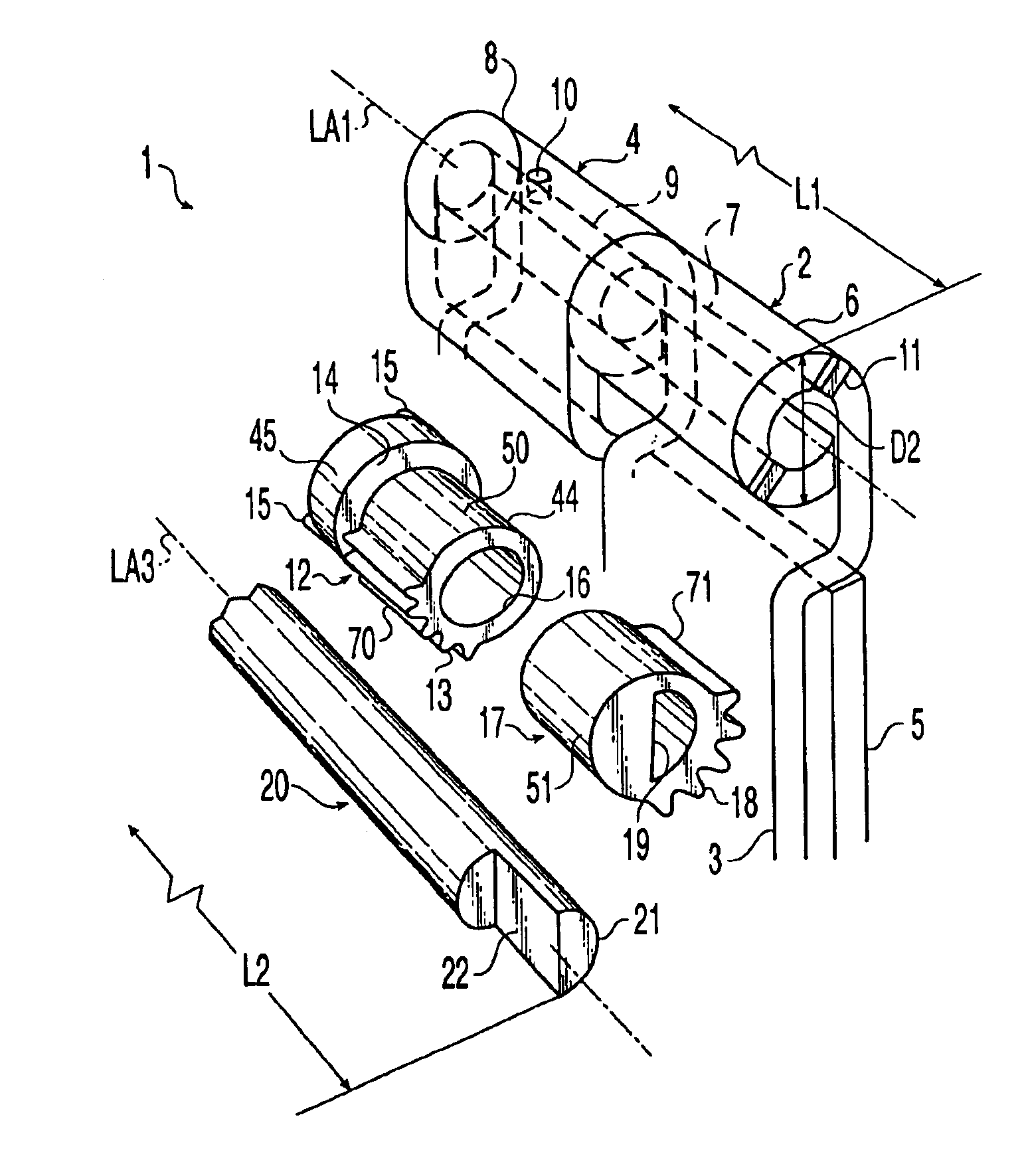 Covered pinned hinge