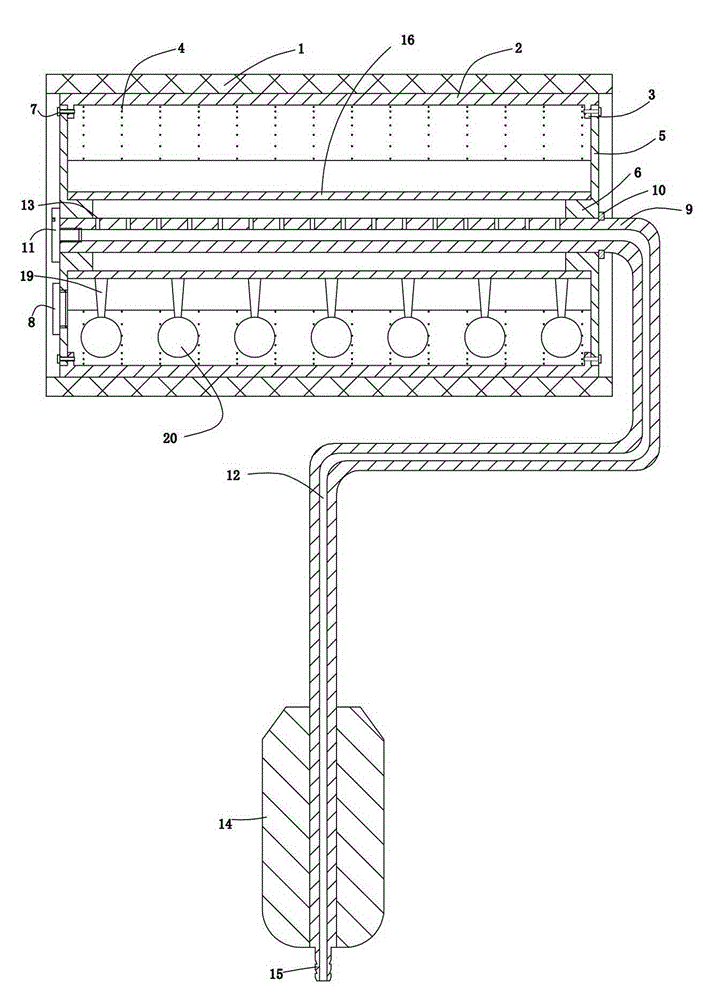 Wall coating roller brush