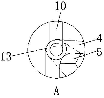 Flushing device for lead-zinc ore mining