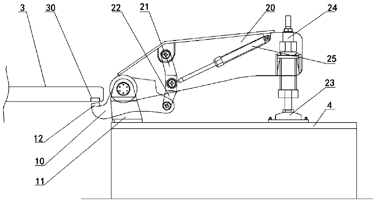 Mechanical locking device for slip ring set of mooring system and using method thereof