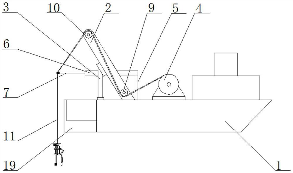 Auxiliary salvage device for ocean engineering and method thereof