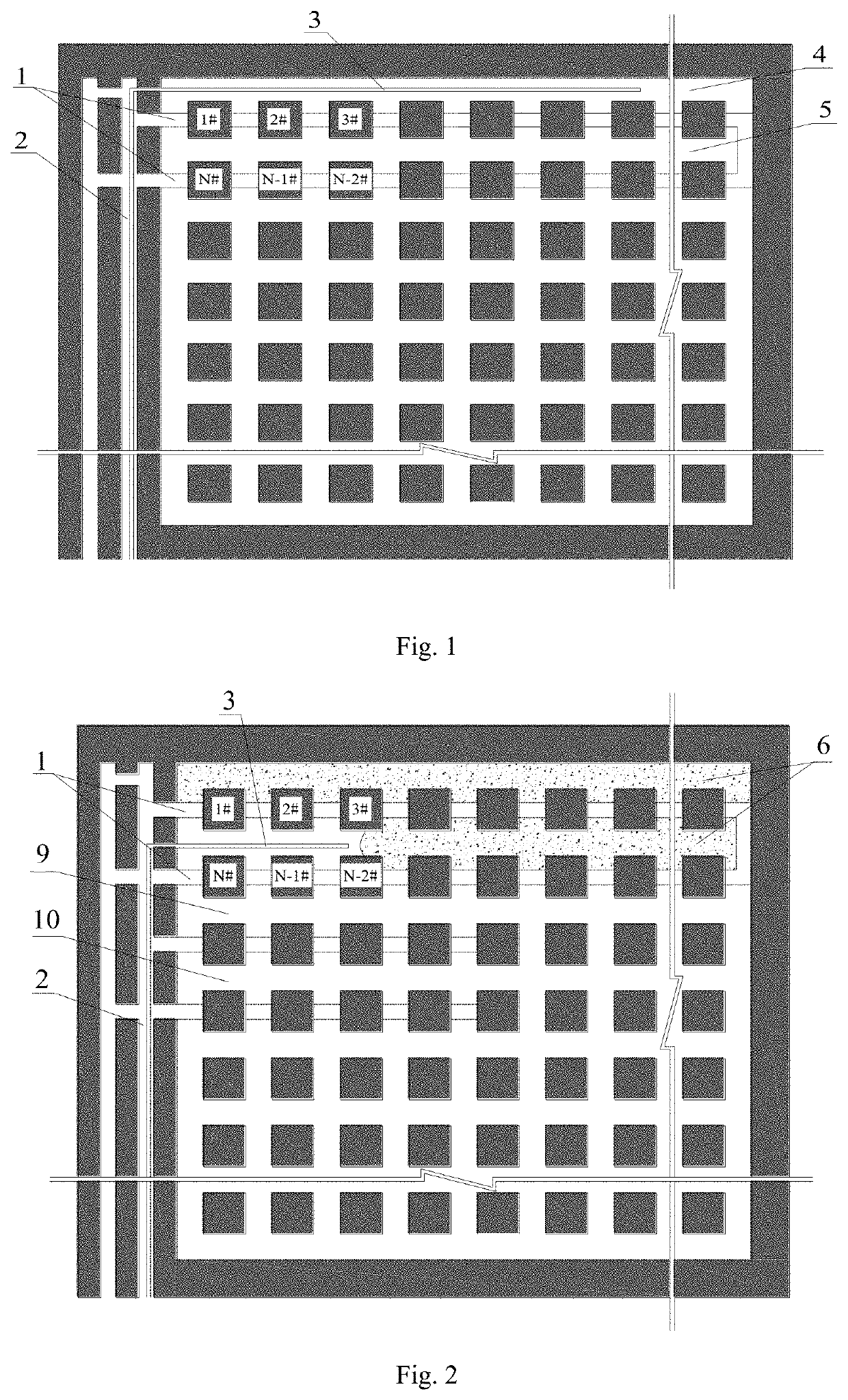 Method for recovering room-type coal pillars by cemented filling of reserved roadways