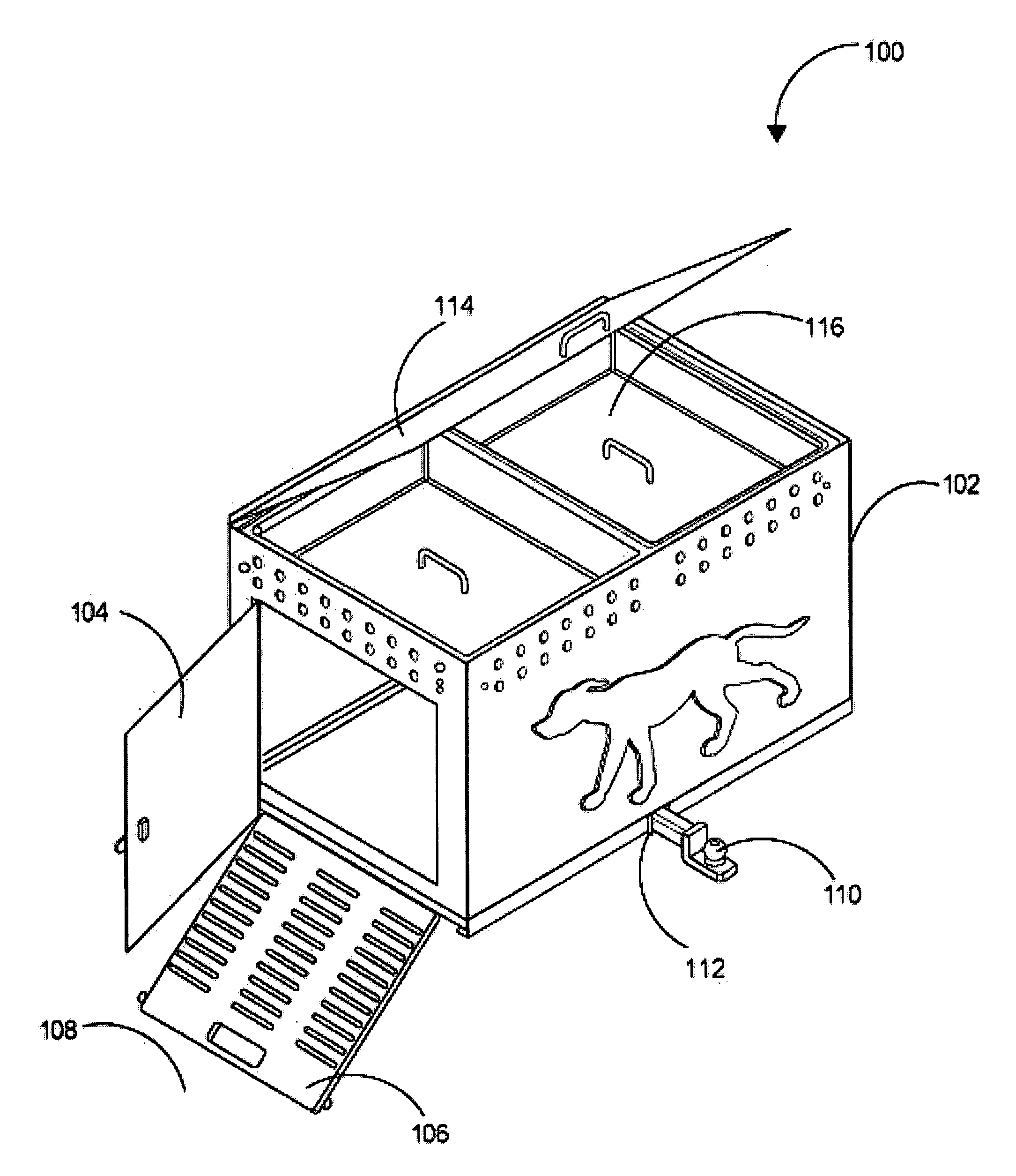 Vehicle-suspended pet trailer