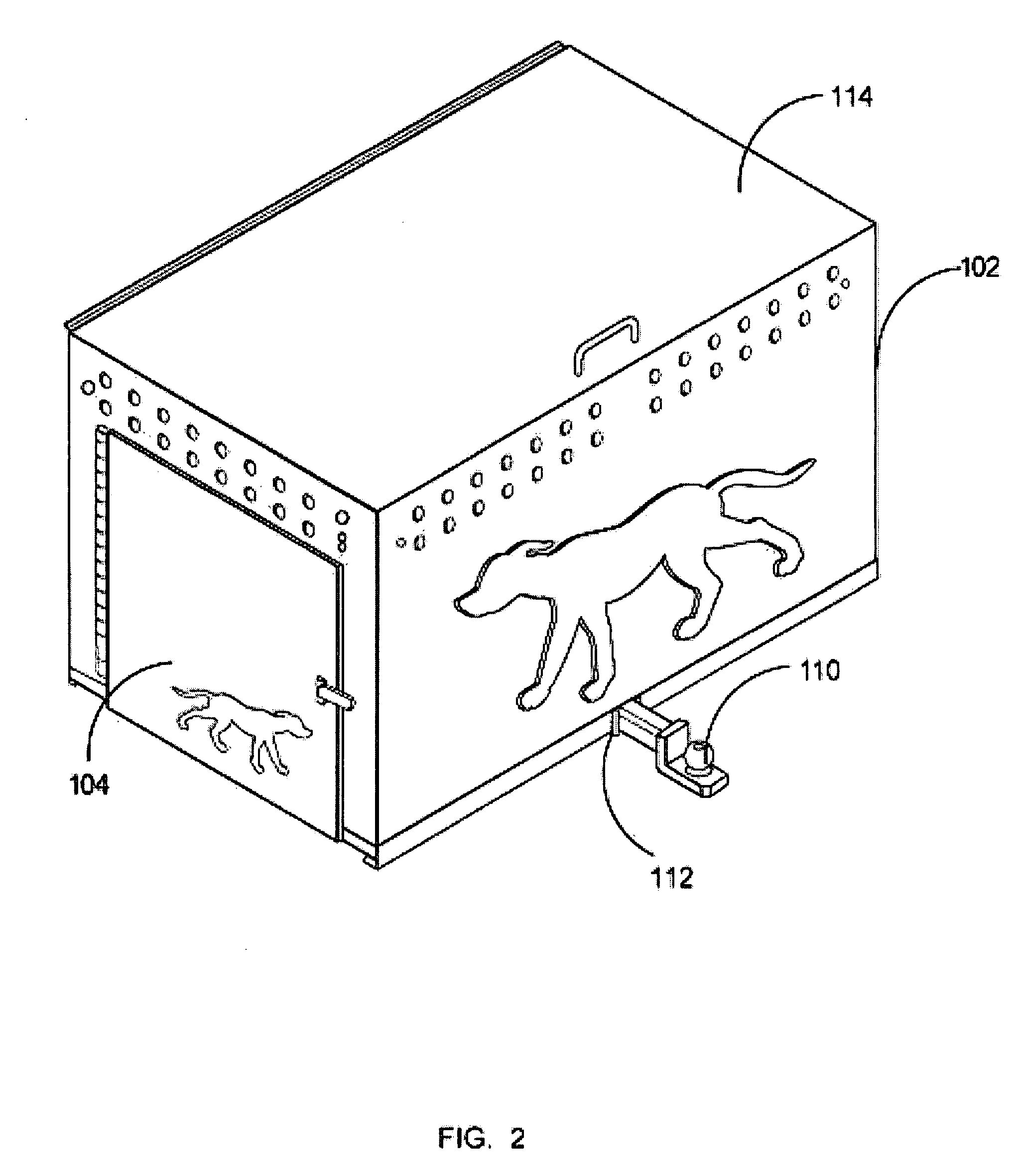 Vehicle-suspended pet trailer