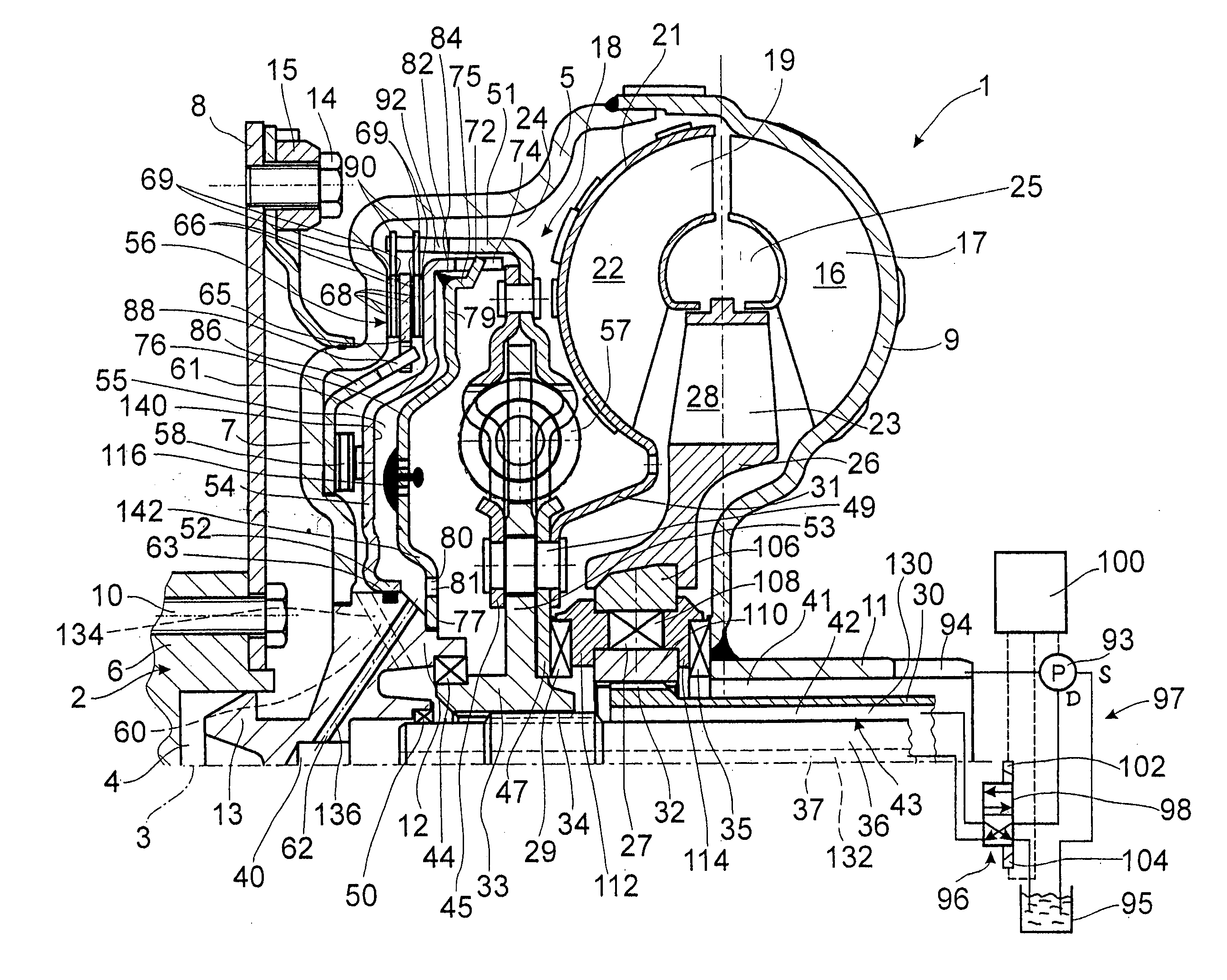 Hydrodynamic clutch device