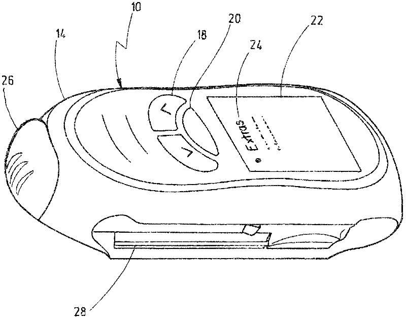 Hand-held analysis appliance for analysing a body fluid, and method for controlling said appliance