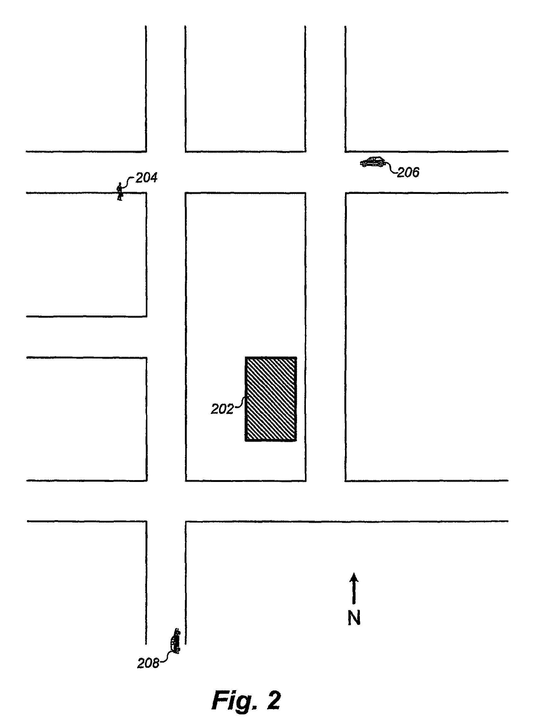 System and method for alerting a first mobile data processing system nearby a second mobile data processing system