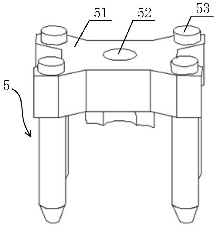 Fixing device for planting temporary restoration, composite structure and manufacturing method