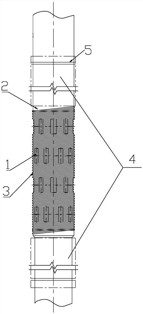 A water level observation tube that can realize layered reporting of the intersection of frozen walls