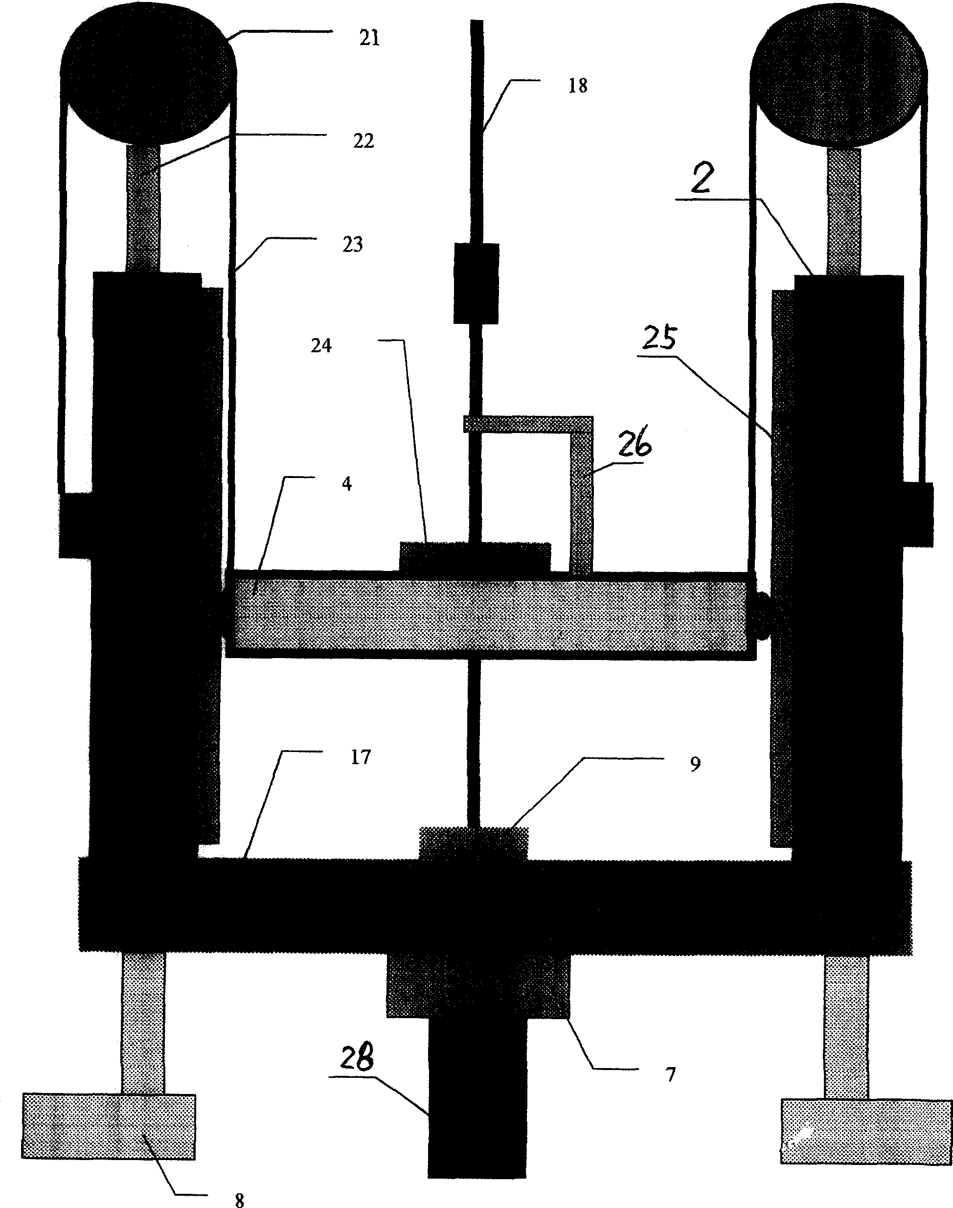 Drill floor well repairing machine without manual operation in well mouth