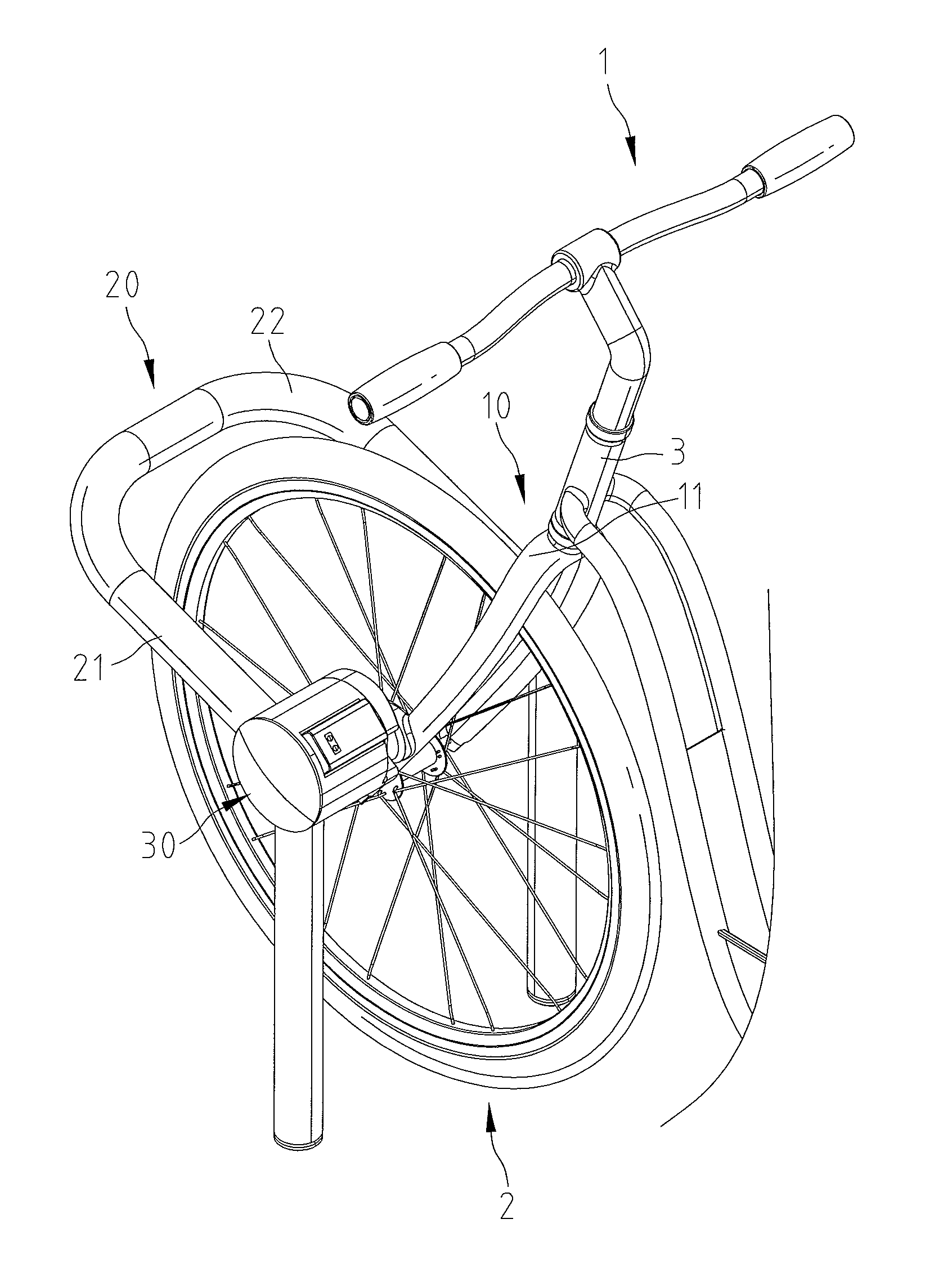 Combination of Fixture Member for Bicycle and Locking Apparatus for Bicycle Parking Rack