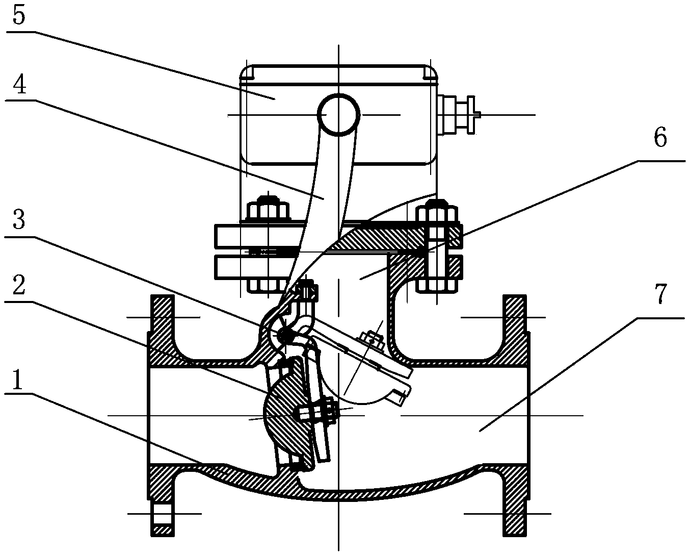 Intelligent swing type target flow meter