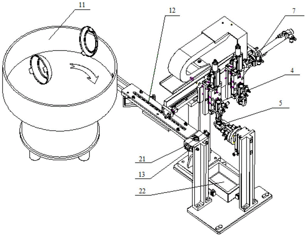 Lock sleeve cover cap riveting device and riveting method thereof