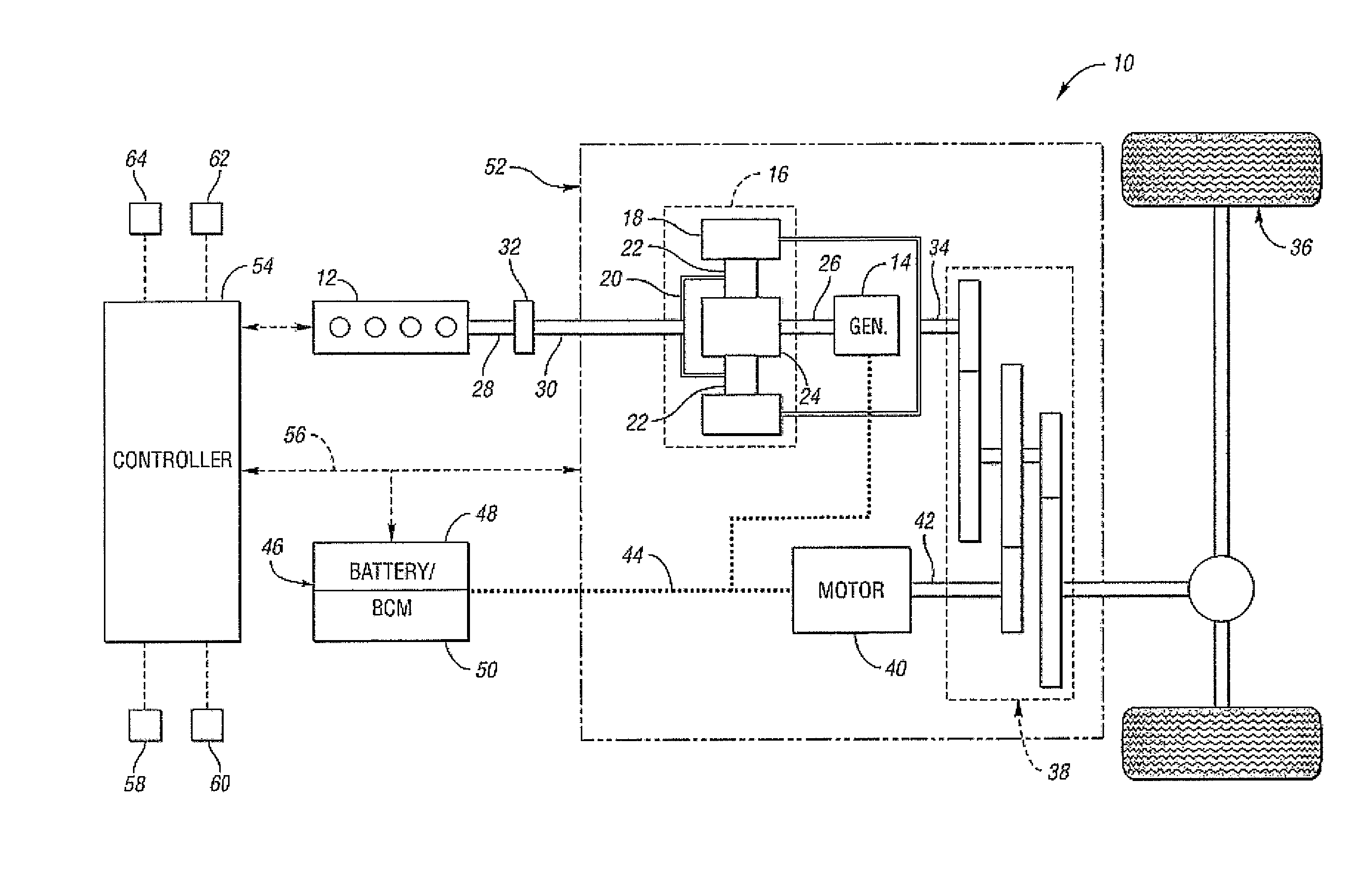 Method and system for displaying recovered energy for a hybrid electric vehicle