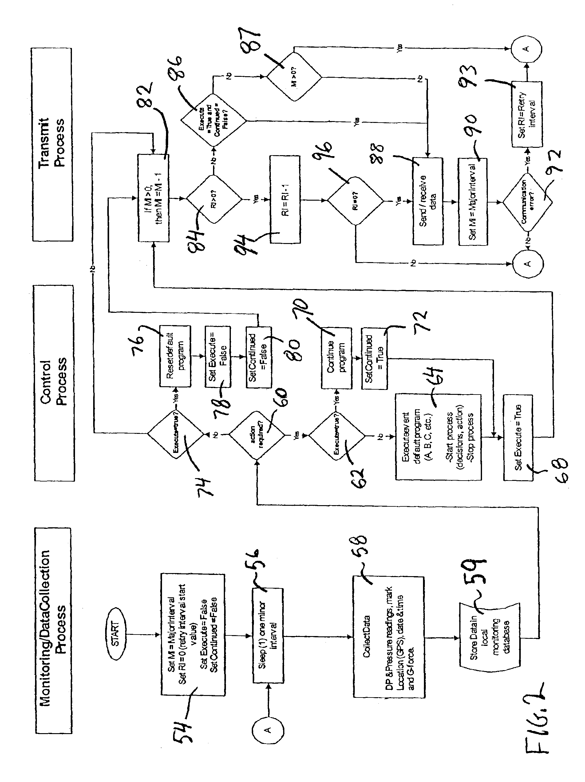 Monitoring system for a mobile storage tank