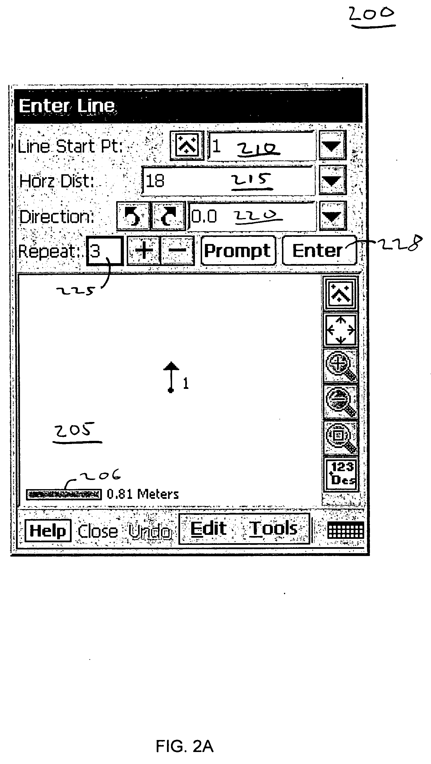 System and method for entry and display of blueprint data