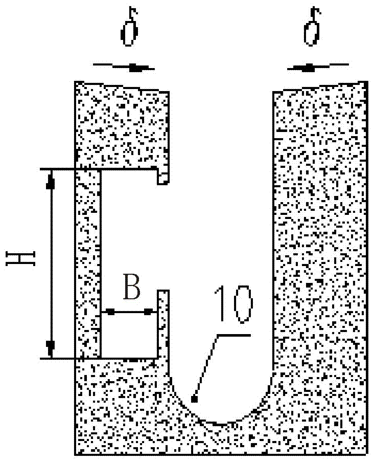 Non-ferrous metal line rolling slag flushing channel