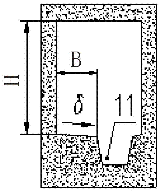 Non-ferrous metal line rolling slag flushing channel