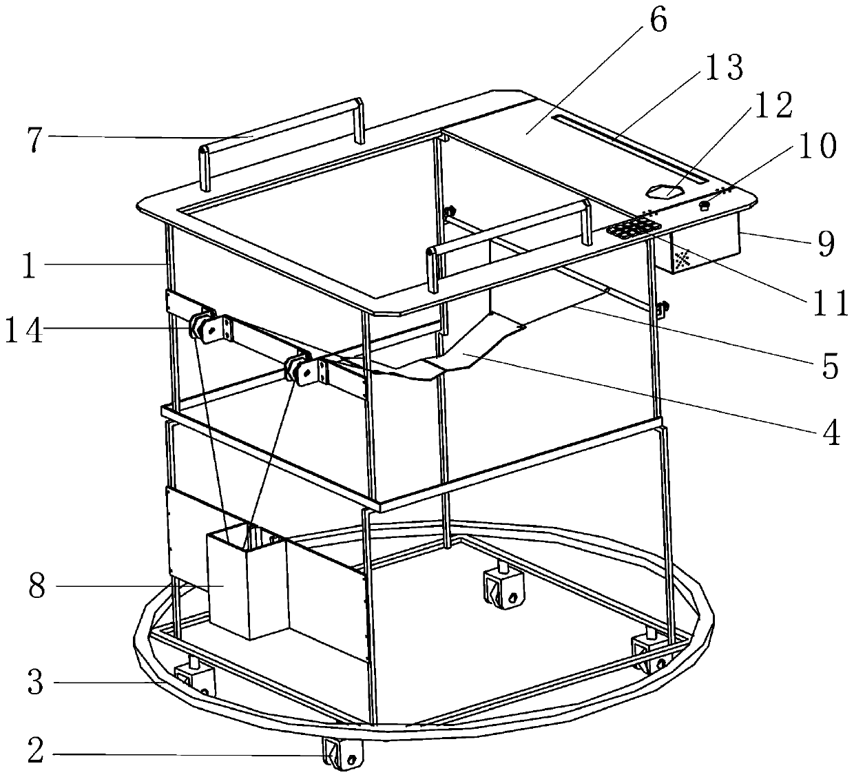 Drop-prevention walking aid vehicle for lower limb rehabilitation training and rehabilitation training method