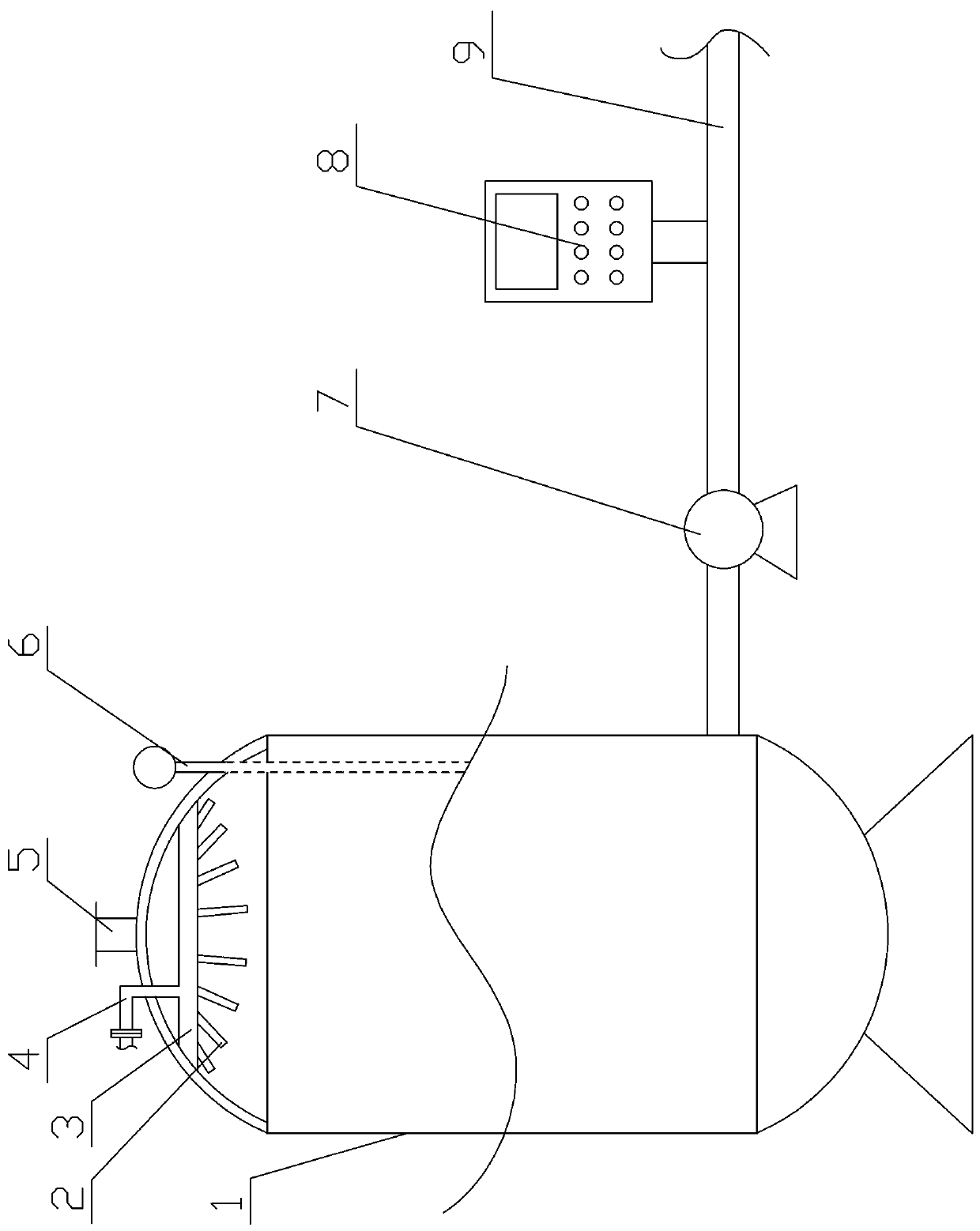 Alcohol-based fuel reaction tank with cleaning detection function