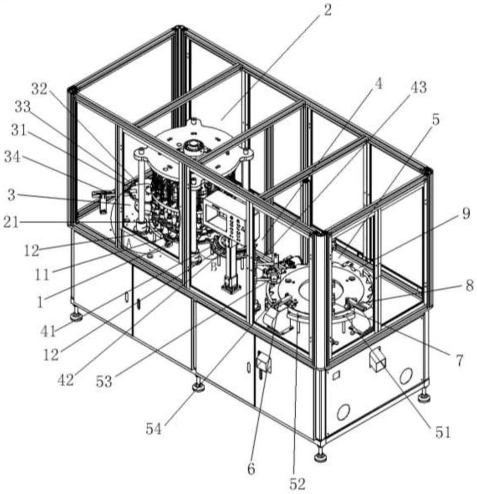 High-speed bottle cap two-dimensional code chip adding machine