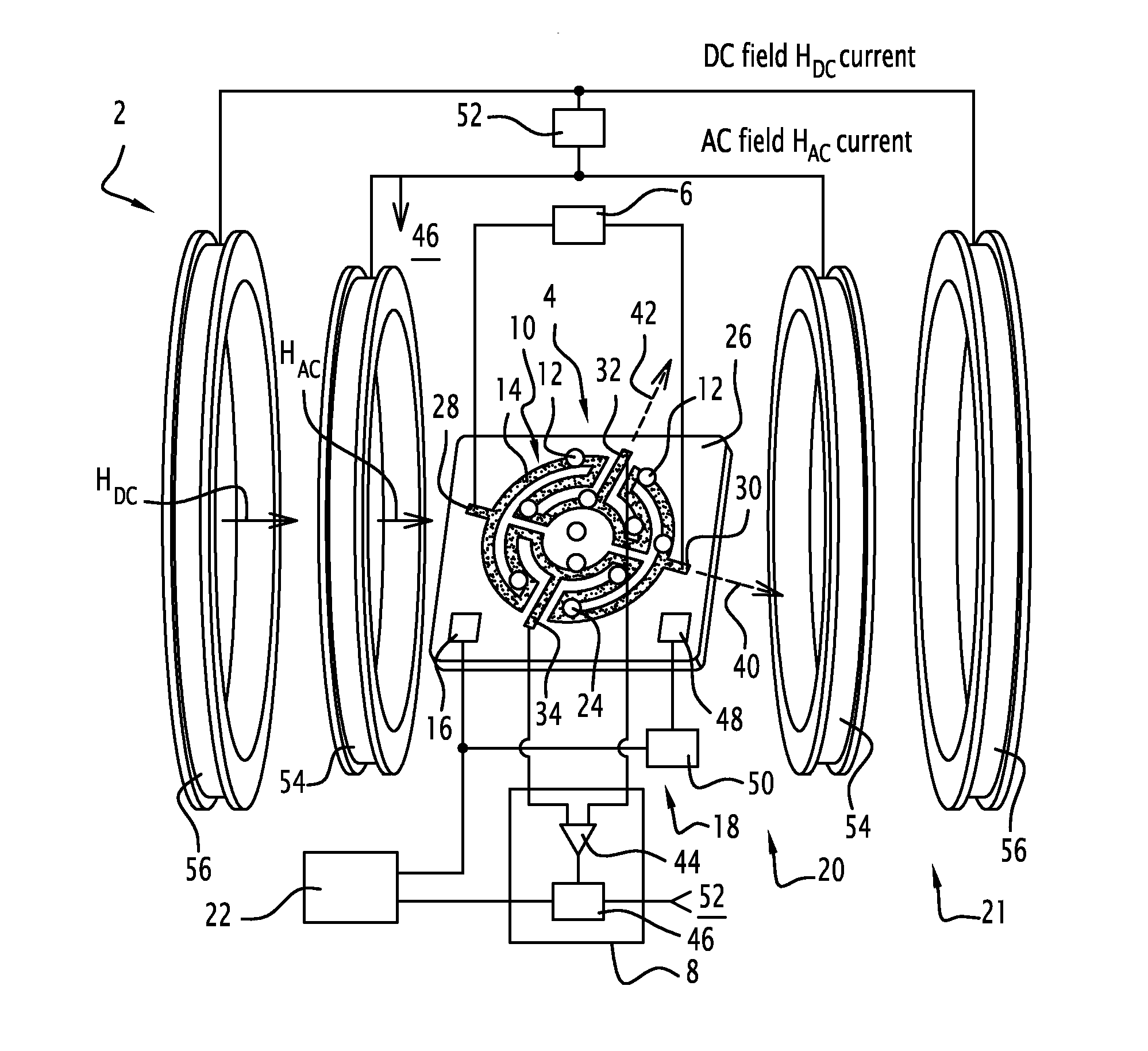 Micromagnetometry detection system and method for detecting magnetic signatures of magnetic materials