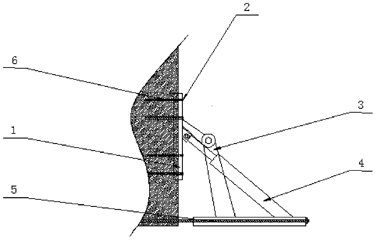 Asynchronous rib spalling control device of isolated coal pillar composite type coal wall