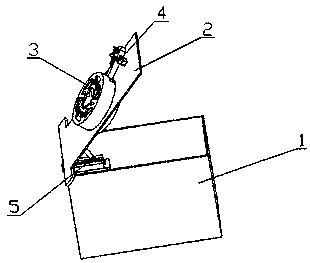 Ventilation device for temporary building