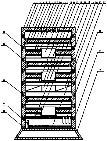 Filter-net-free nano resin adhesive air purifier capable of decomposing formaldehyde and killing germs and molds